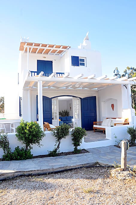 The outside view of the house