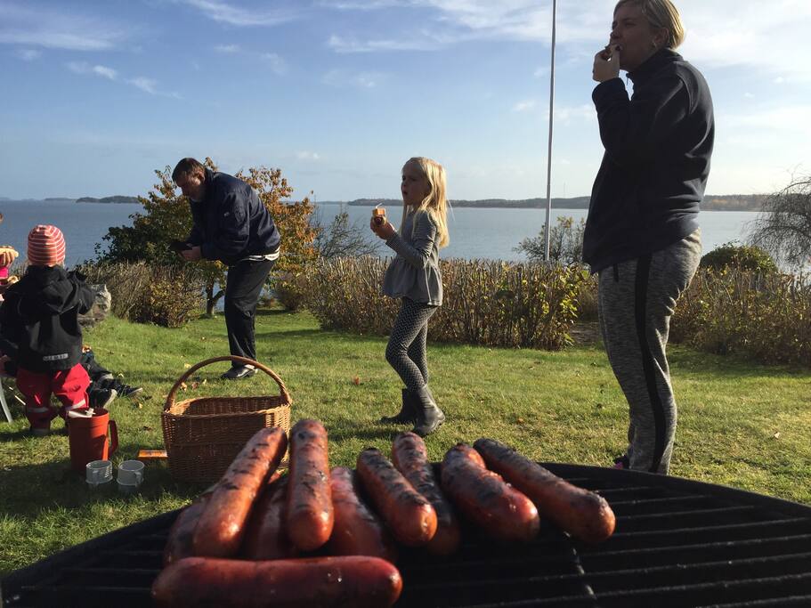 Grillen och utsikten ingår!