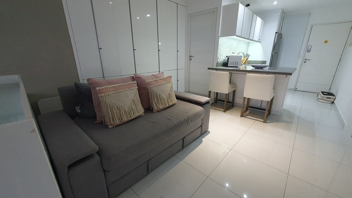 Top Airbnb: Lúa Studio-Beachfront Condo WiFi 100 Mbps en Supermanzana 84