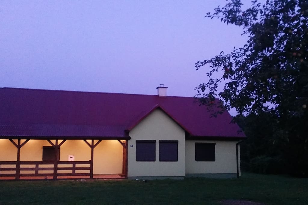 House at night