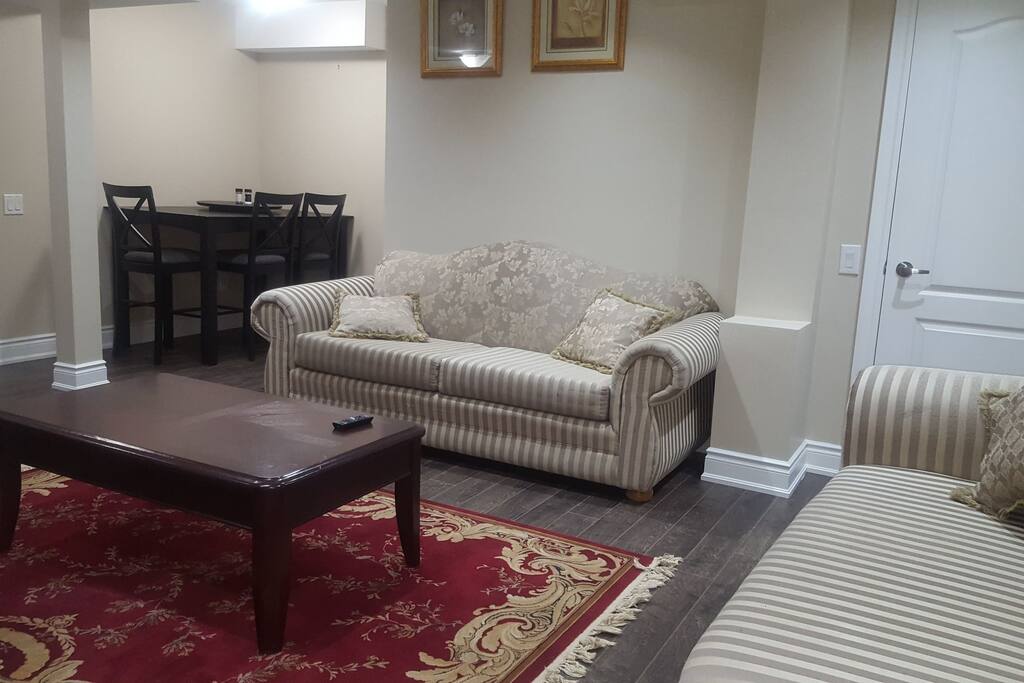 living area with entry to Pantry