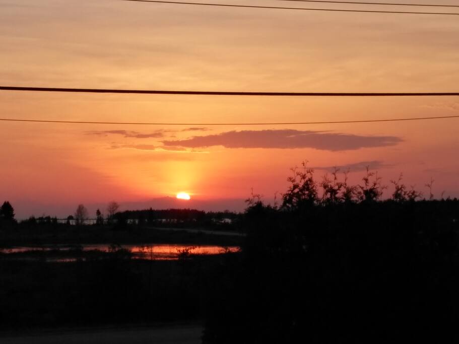 Sunset from window