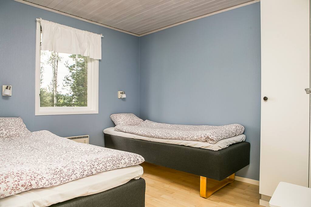 Två dubbelrum med enkelsängar