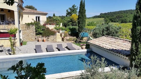 Vaucluse on vineyard near Orange heated pool