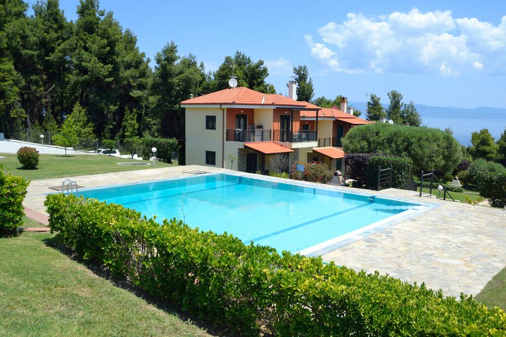 The house from the pool