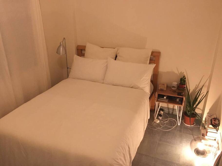 Cosy master bedroom with double bed