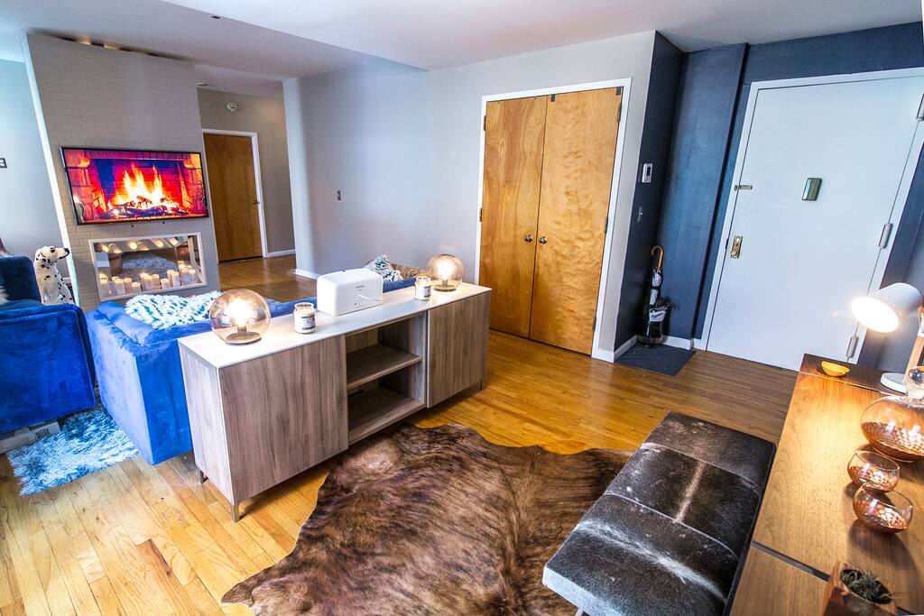 Entrance of the apartment leads you into our spacious living room.