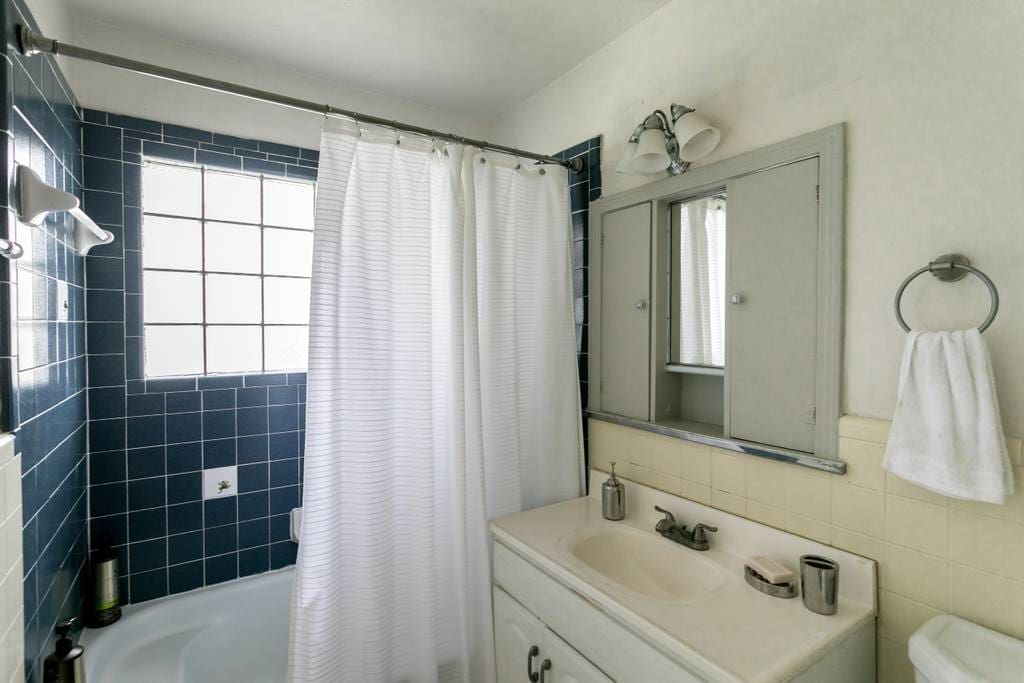 Your own bathroom down the hall.