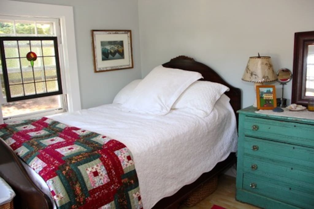 guest room with double bed.