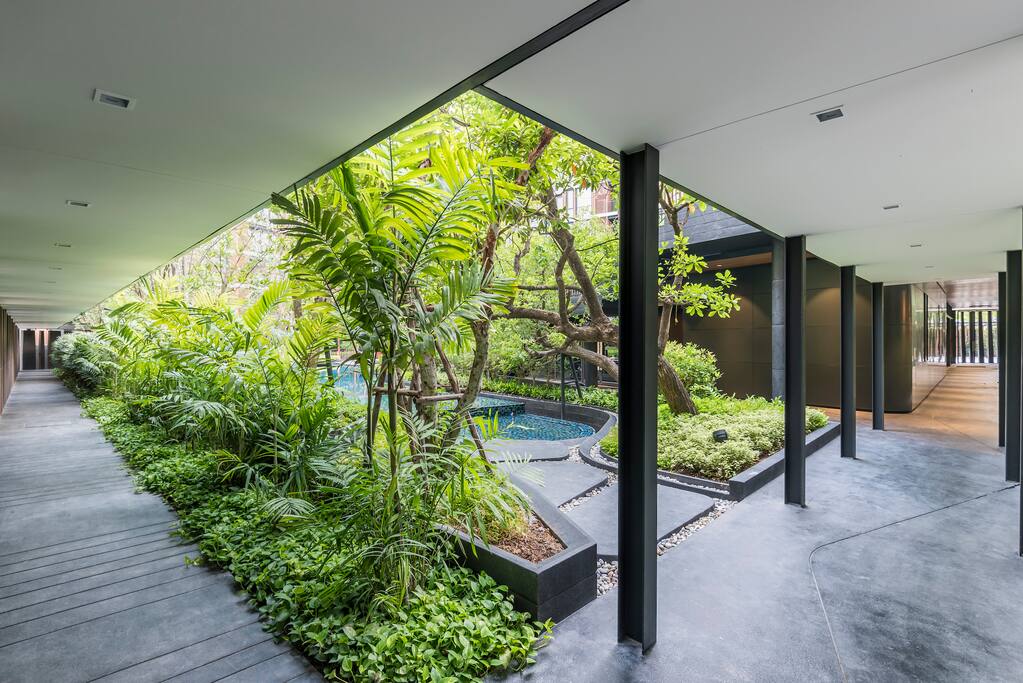 Green entrance