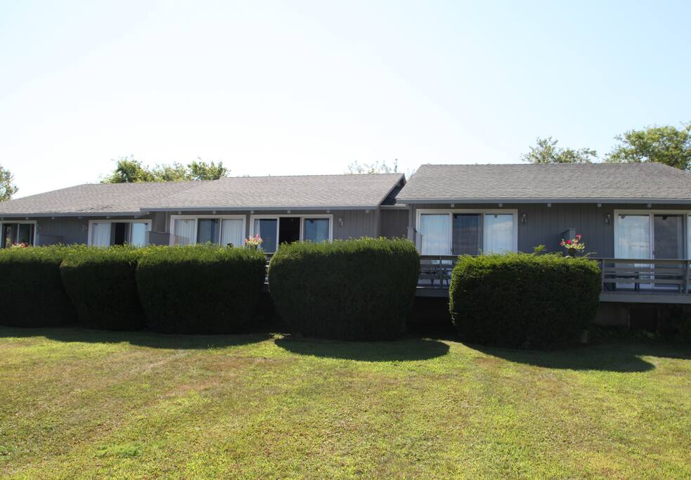 Yes, 70's style exterior, but the interior is sweet, and the nearby swimming beach is one of the best in RI.