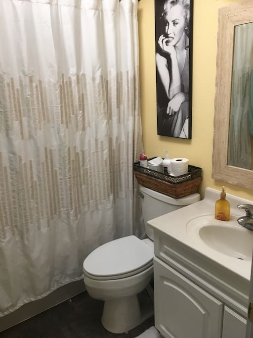 This bathroom may be shared space with me.