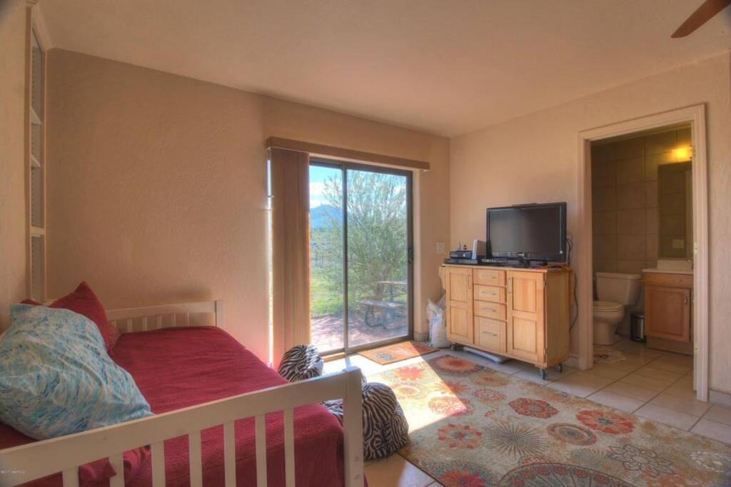 Private Living Room with view of San Francisco Peaks