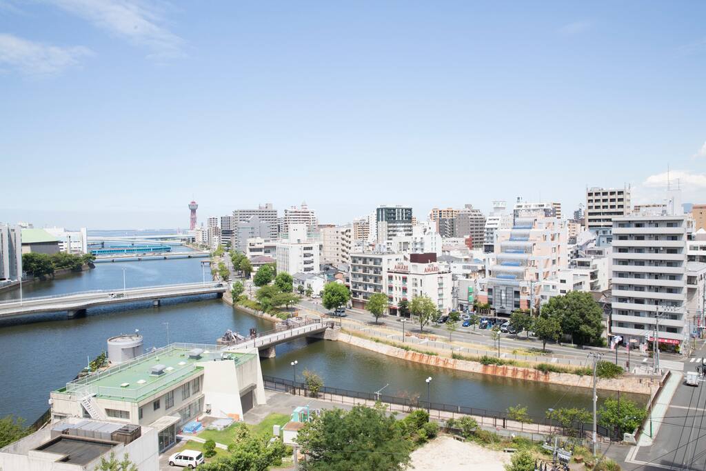 AMAZING VIEW of the city and port, from way up!