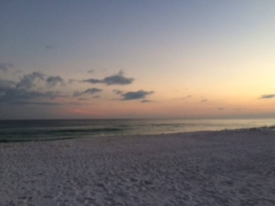 Beach and sunset