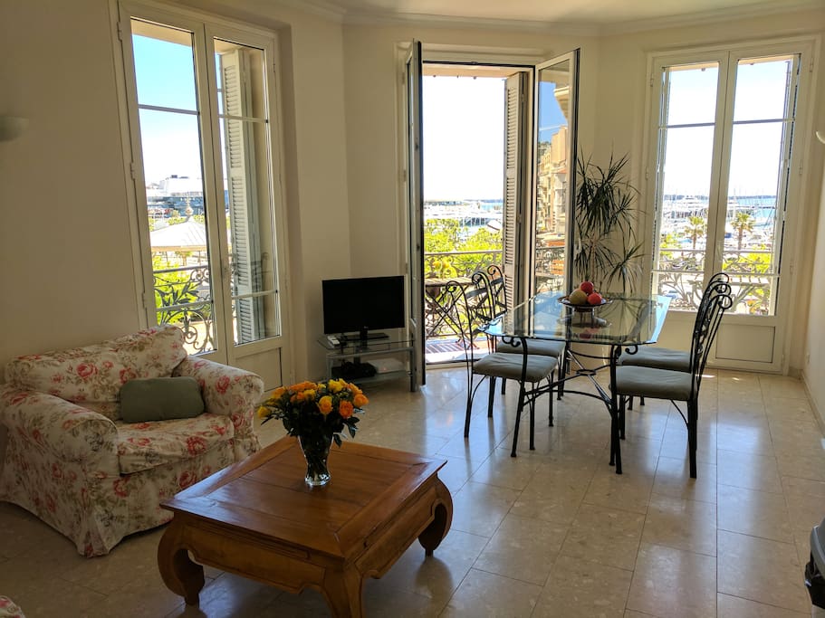 Living and dining area.