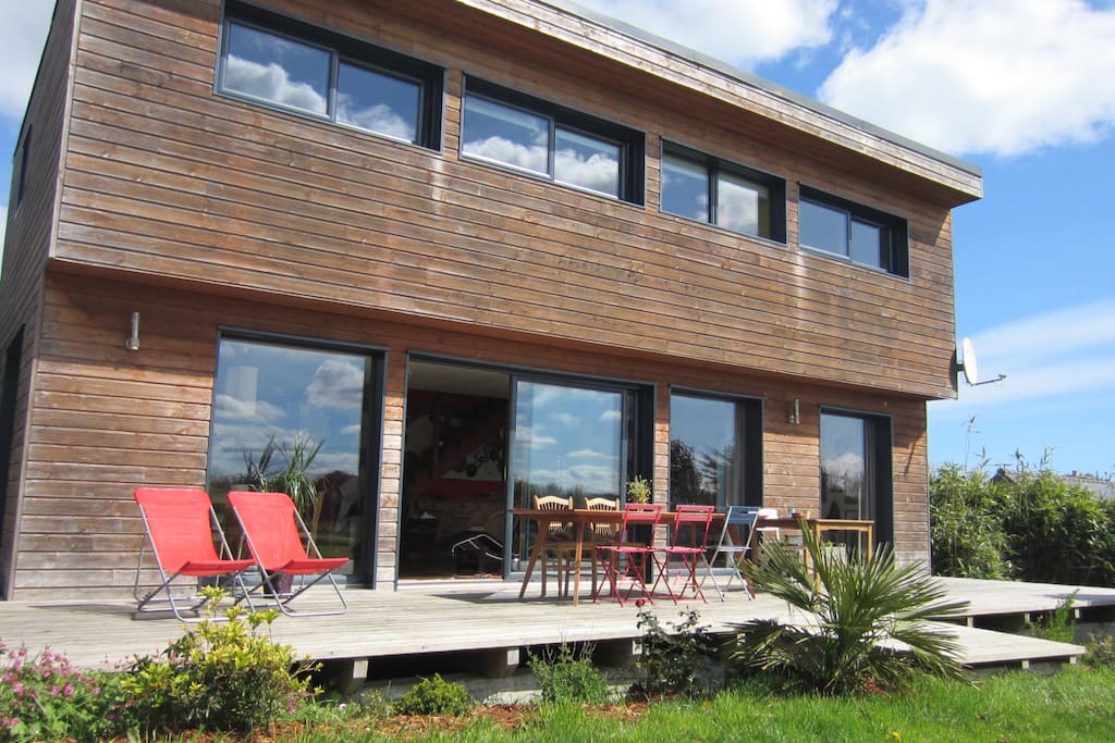 terrasse en bois plein sud
