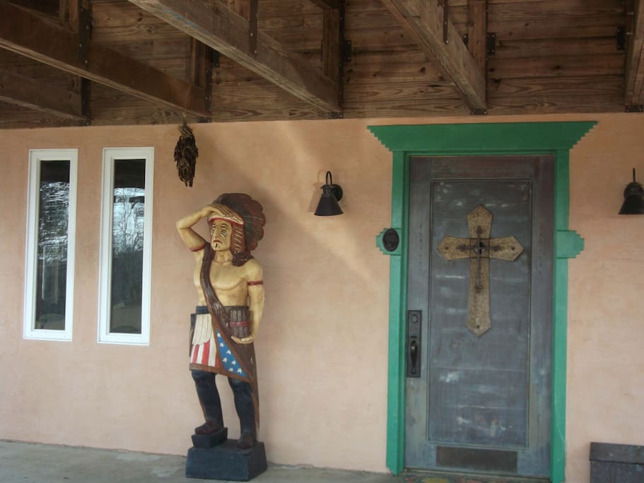 Front Door Lookout Scout-- your room is on the left side and at the end of the patio