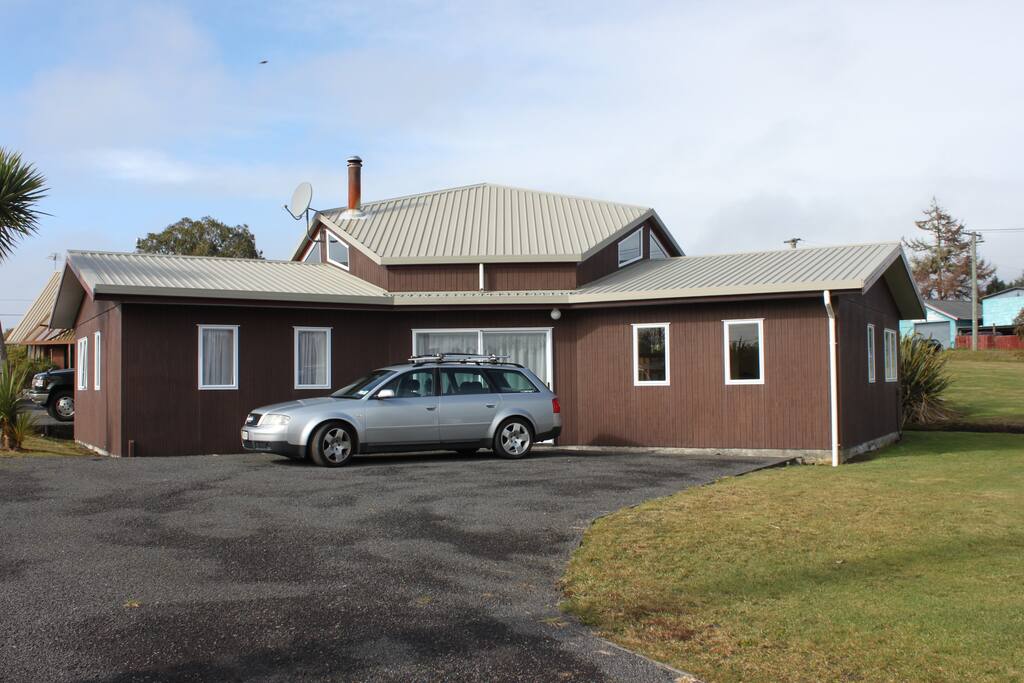 Front of Chalet in summer.
