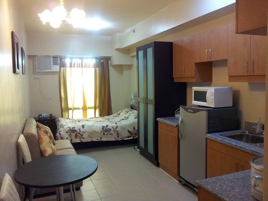 Bedroom and living Area