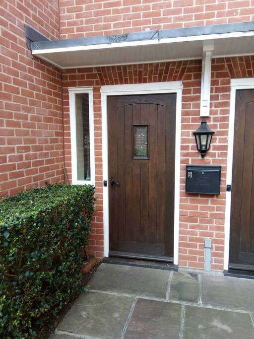 Solid front main entrance door
