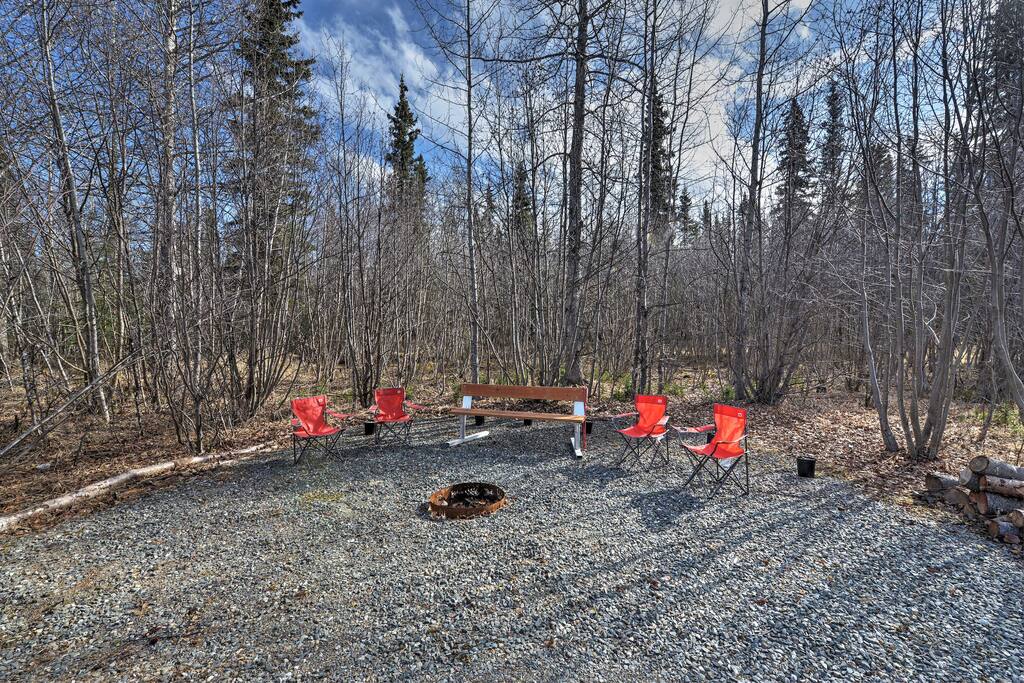 The property’s backyard provides wonderful privacy, hammocks over the river, various yard games and a community fire pit.