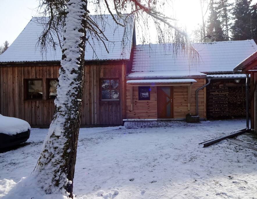 Eingang im Winter