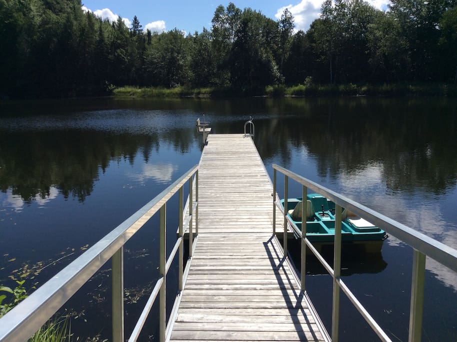 Dock and paddleboat