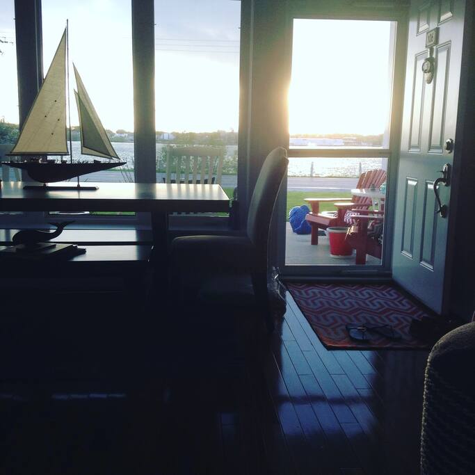 View from the condo living room