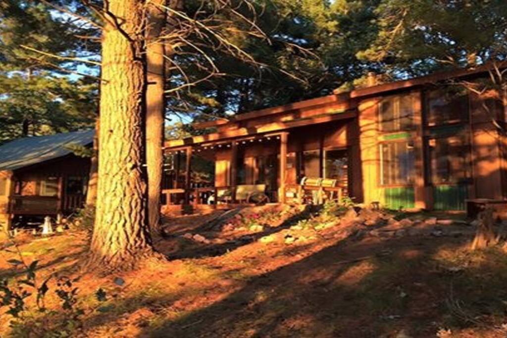 An outside view of the guest cottage