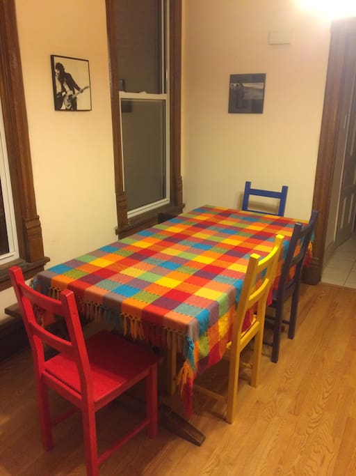 Enjoy your breakfast or work on your laptop in the dining room