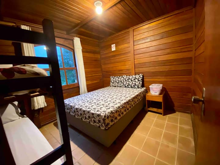 Bedroom 3 - Double box bed with spring mattress (new and very comfortable) and bunk bed with two single beds.