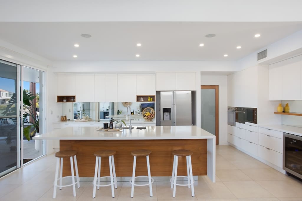 Designer kitchen with butlers pantry