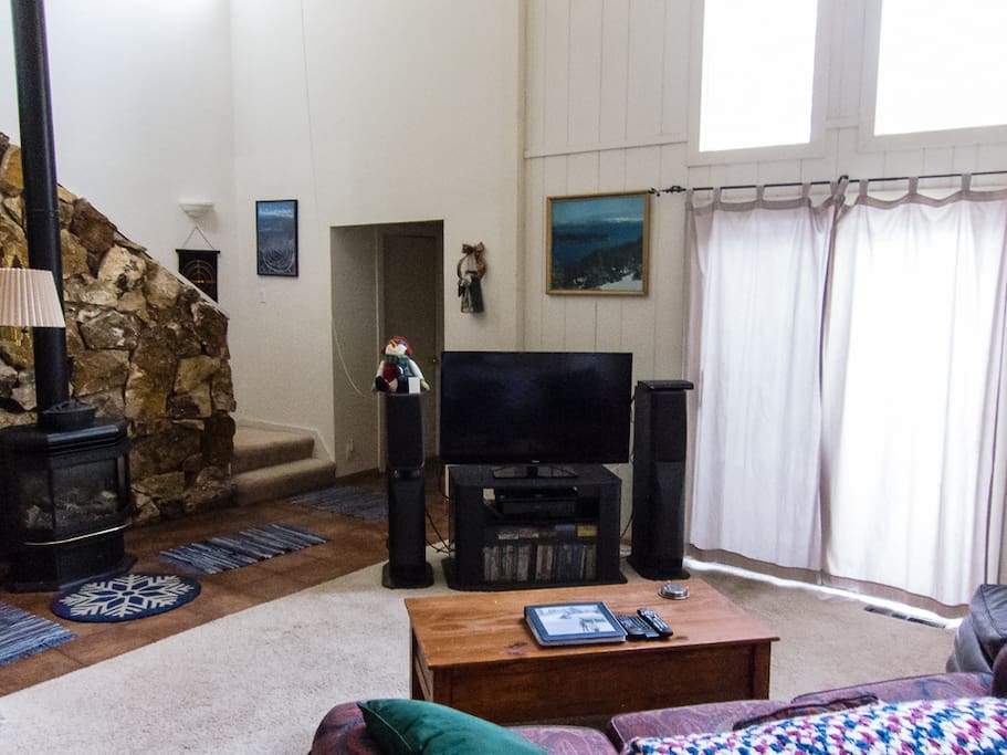 Large flat screen cable TV
