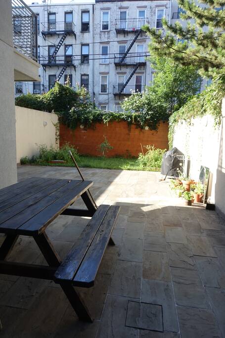 Private yard.