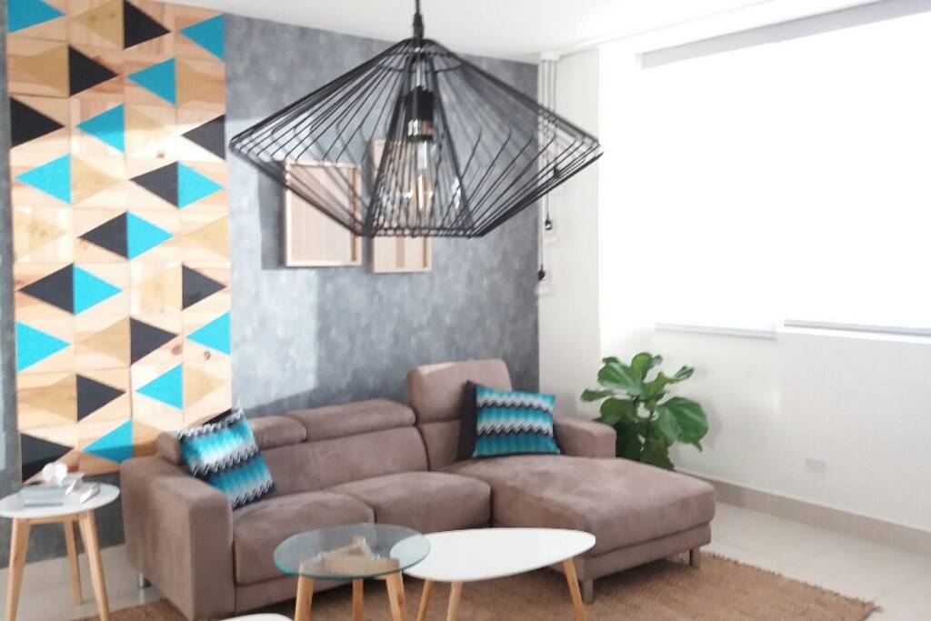 Hermosa sala y comedor