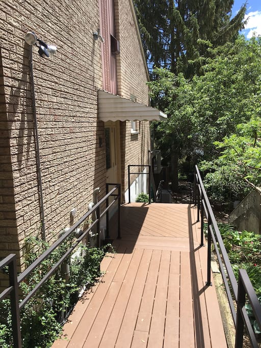 Private side entrance