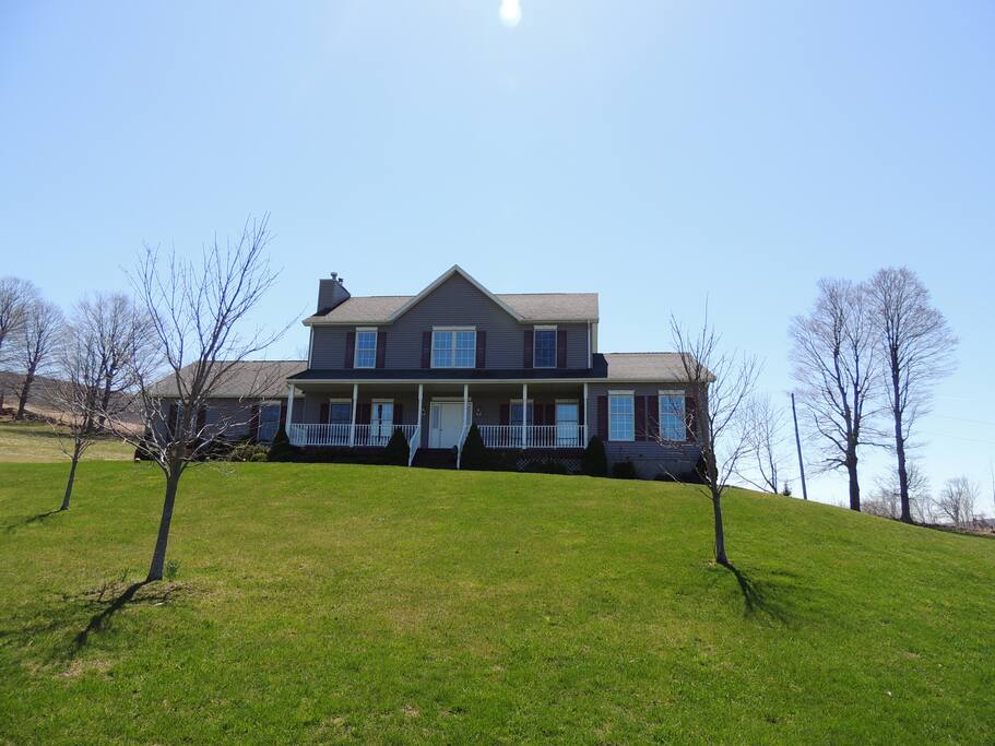 View of the front of the house
