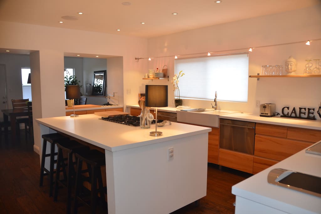 Spacious, open kitchen