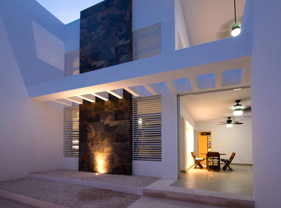 main entrance to house
