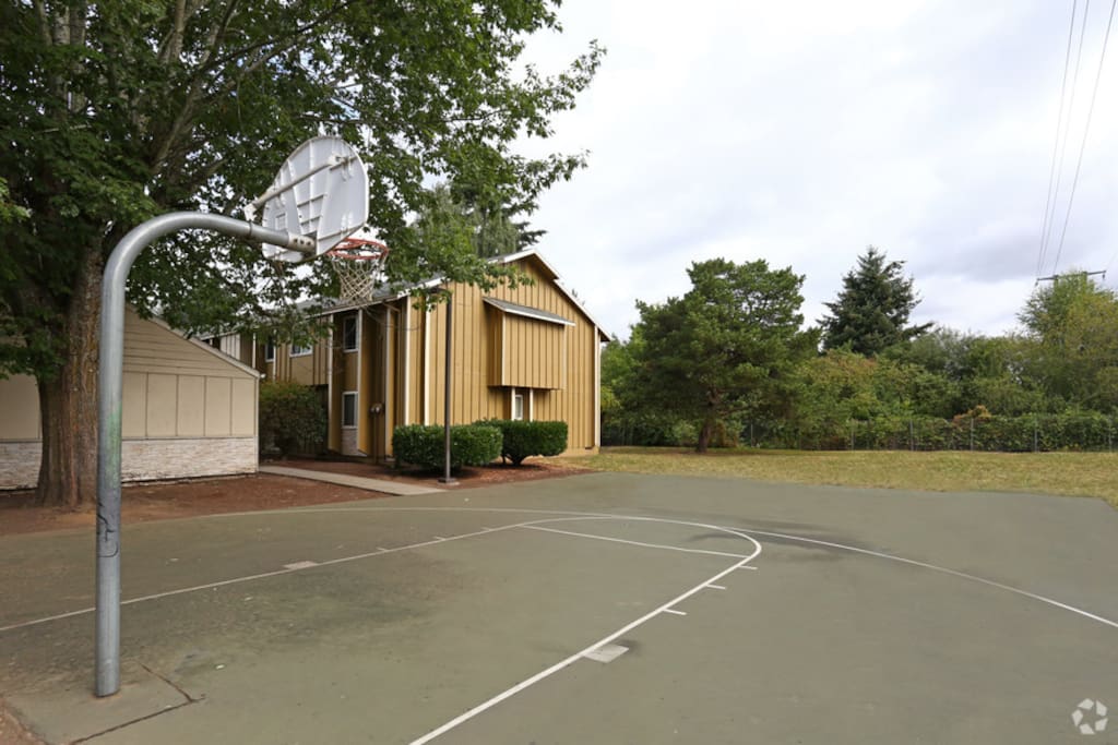 Part of the Apartment Complex - Basketball court.