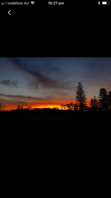 Sunset at nearby Peregian Beach