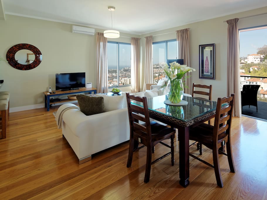 Open plan living area