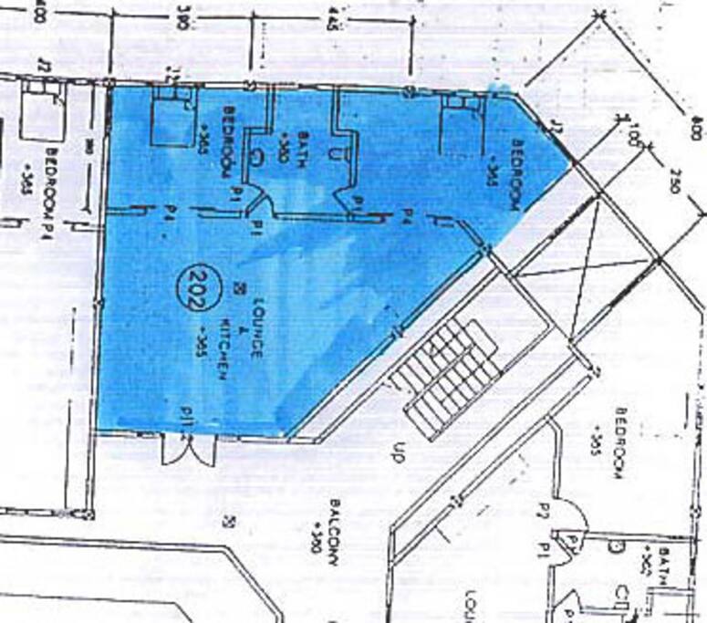 Apartment layout. 105m2