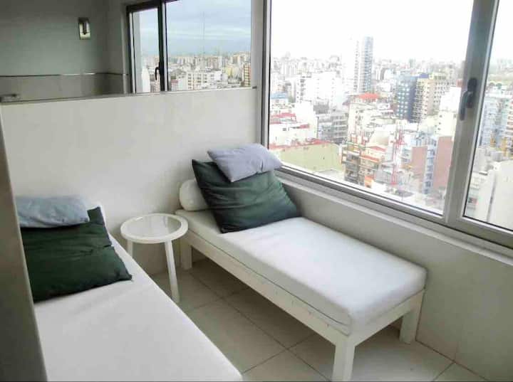 露台上的休闲区