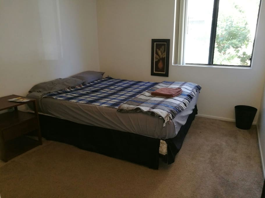 Comfy private room with your own closet and bedside table