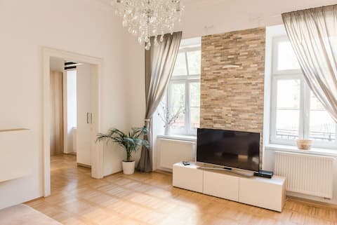 Lion apartment 2, big size, high ceilings, garden