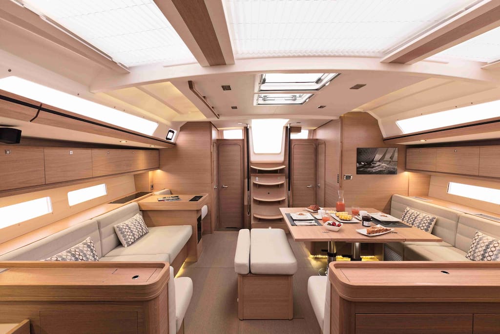 There is plenty of space in the cabin living area