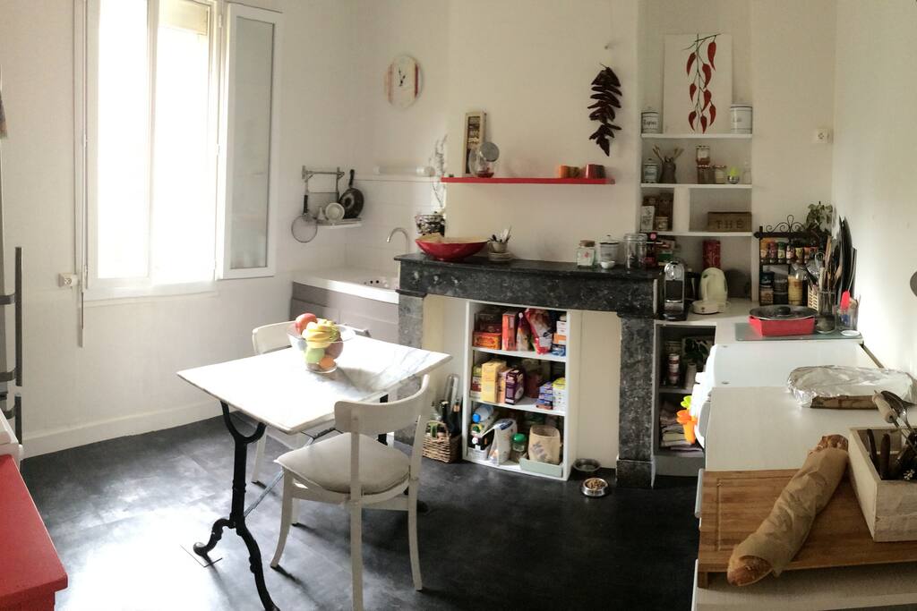 Cuisine équipée à partager