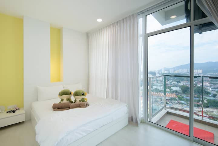 Master Bedroom View with Balcony